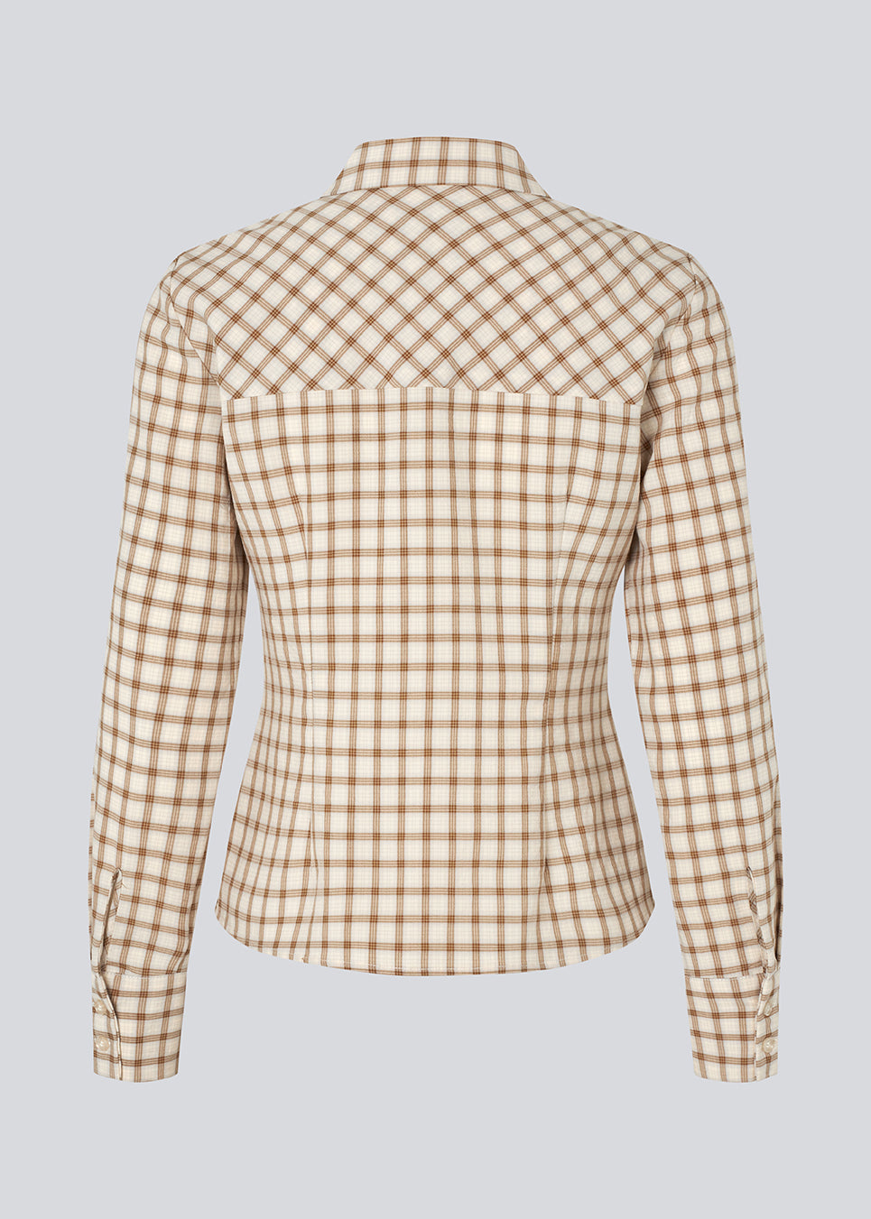 Classic fitted shirt in a cottonmix. TottiMD check shirt has a buttonclosure in front, shirt collar and cuff with buttonsclosure.