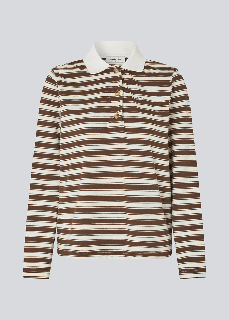 Long sleeved polo in 100% cotton pique with an embroidered logo. NobuMD LS polo has long wide sleeves and a placket with 4 buttons.
