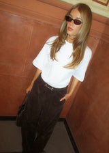 Pablomd wide pants - Seal Brown