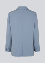 Oversized blazer in the color Dusk with a drapy fit. AnkerMD blazer has collar and notch lapels with a single button closure. Flap welt front pockets. Slits on cuffs and single back vent. Lined.  Shop matching pants: AnkerMD slit pants, or AnkerMD pants