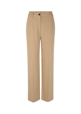 Pants in beige with wide legs and a medium waist. AnkerMD pants have creases, button and zip fly, side pockets and paspel back pockets.  Buy a matching blazer: AnkerMD blazer, in the same color to complete the look.