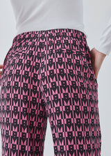 BorysMD print pants - Graphic Heart Cosmos Pink