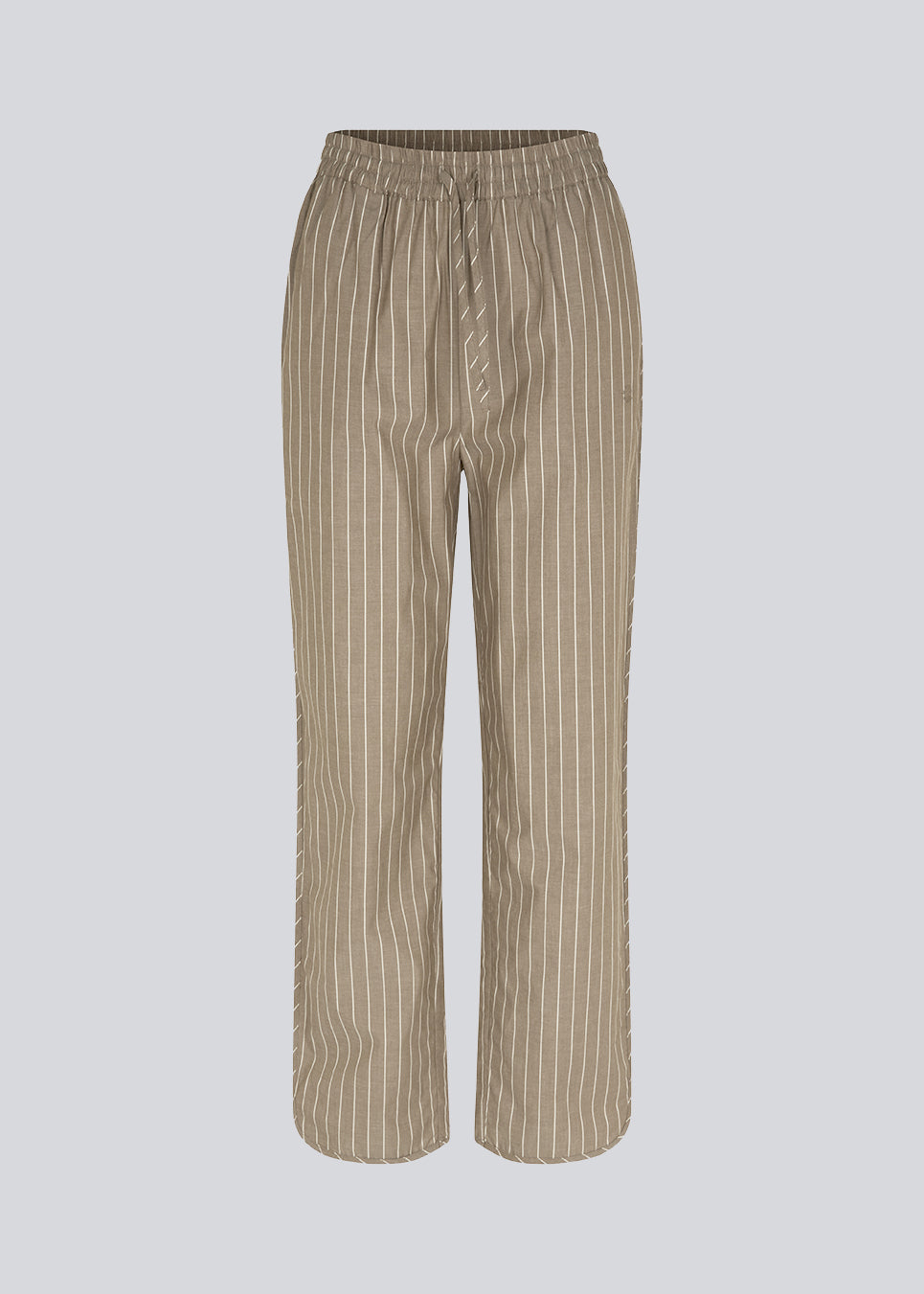 CordeliaMD shirt is made from cotton. Pajama-inspired pants with long, wide legs and a medium waist with elastic and ties. CordeliaMD pants are cut from cotton.  Shop matching shirt for the pants: CordeliaMD shirt.