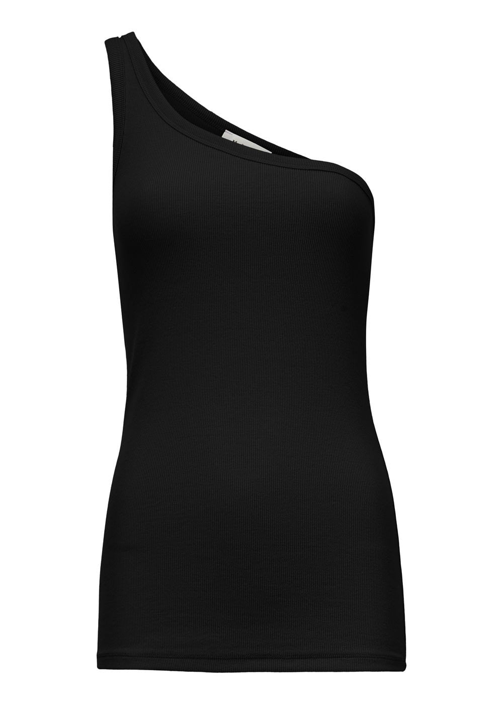 Comfortable, basic top in a soft cotton rib. Igor one shoulder top has a tight fit and asymmetrical strap, which makes the top perferct for a sporty look.