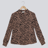 Modström Preloved Ibu print shirt - Mountain Zebra