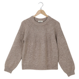 Modström Preloved Truce o-neck - Beige melange