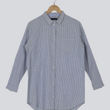 Modström Preloved Striped shirt - Blue