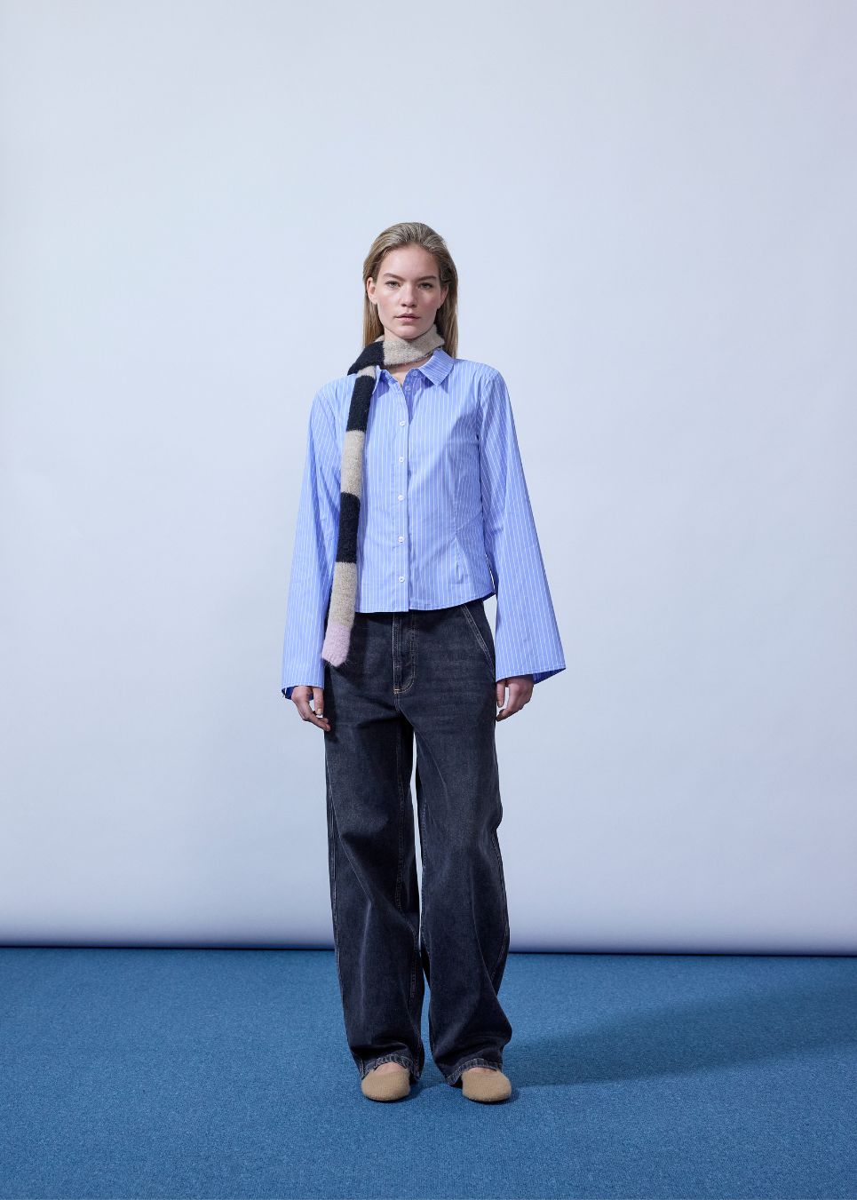 Pattimd shirt - Blue white stripe