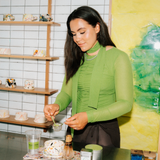 Prudencemd scarf top - Matcha