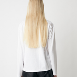 Hellenmd logo LS t-shirt - Soft White