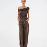 Isoldemd dye pants - Chocolate Chip