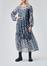 Modström Preloved Honny print dress - Buttercup Blue