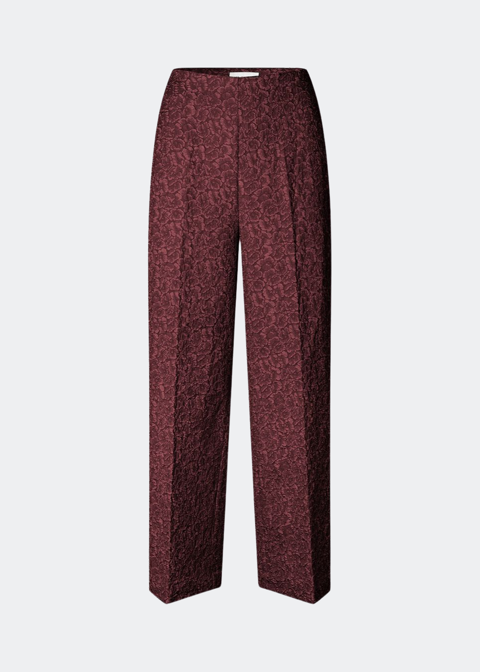 Pants with straight legs in a structured material. HollisMD pants have a medium waist with hidden zipper at one side, and two welt pockets on the back.&nbsp;