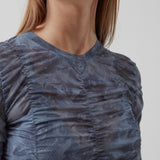 Modström Preloved Nicky print top - Marine Fleur