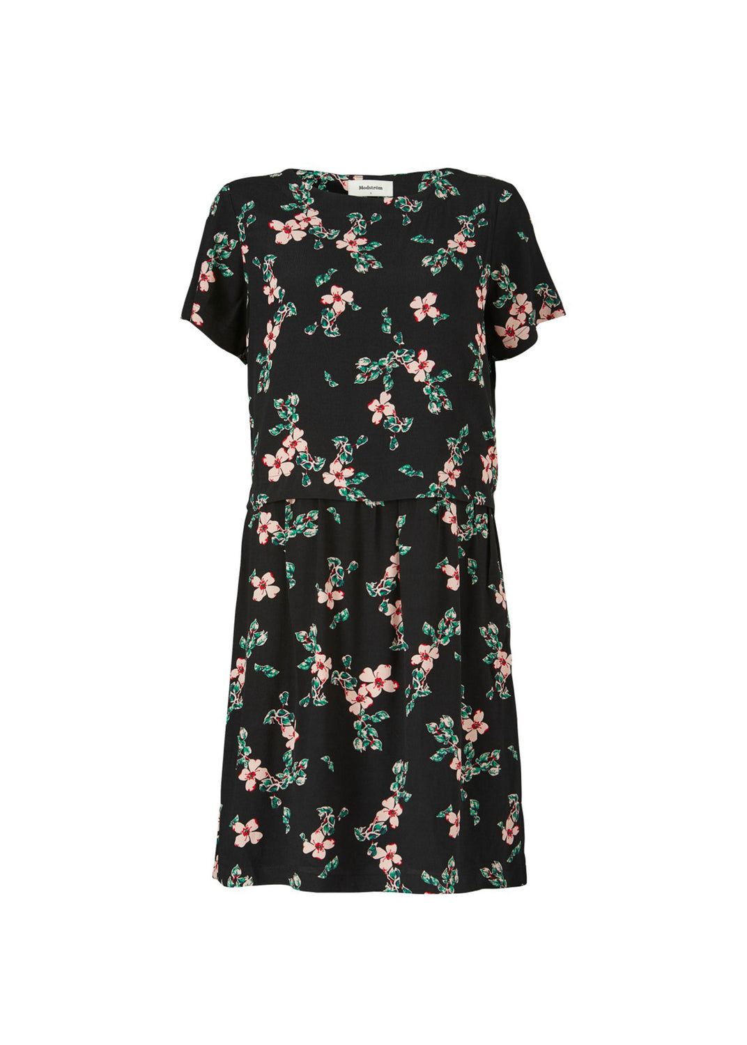 Modström Preloved Tassel print dress - Black bloom