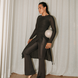 Prudencemd wrap skirt - Seal Brown
