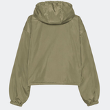 ConnieMD Jacket is a short jacket with a loose fit and hood. The jacket features a zip fastening at the front, large flap pockets and long, voluminous sleeves with elasticated cuffs. The model is 175 cm tall and is wearing a size S/36.