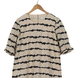 Modström Preloved PoemMD print top - Tie Dye Lines