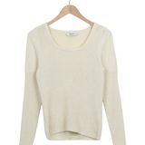 Modström Preloved RuthMD o-neck - Summer Sand