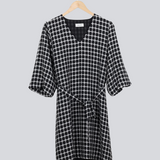 Modström Preloved Evita dress - Black Check