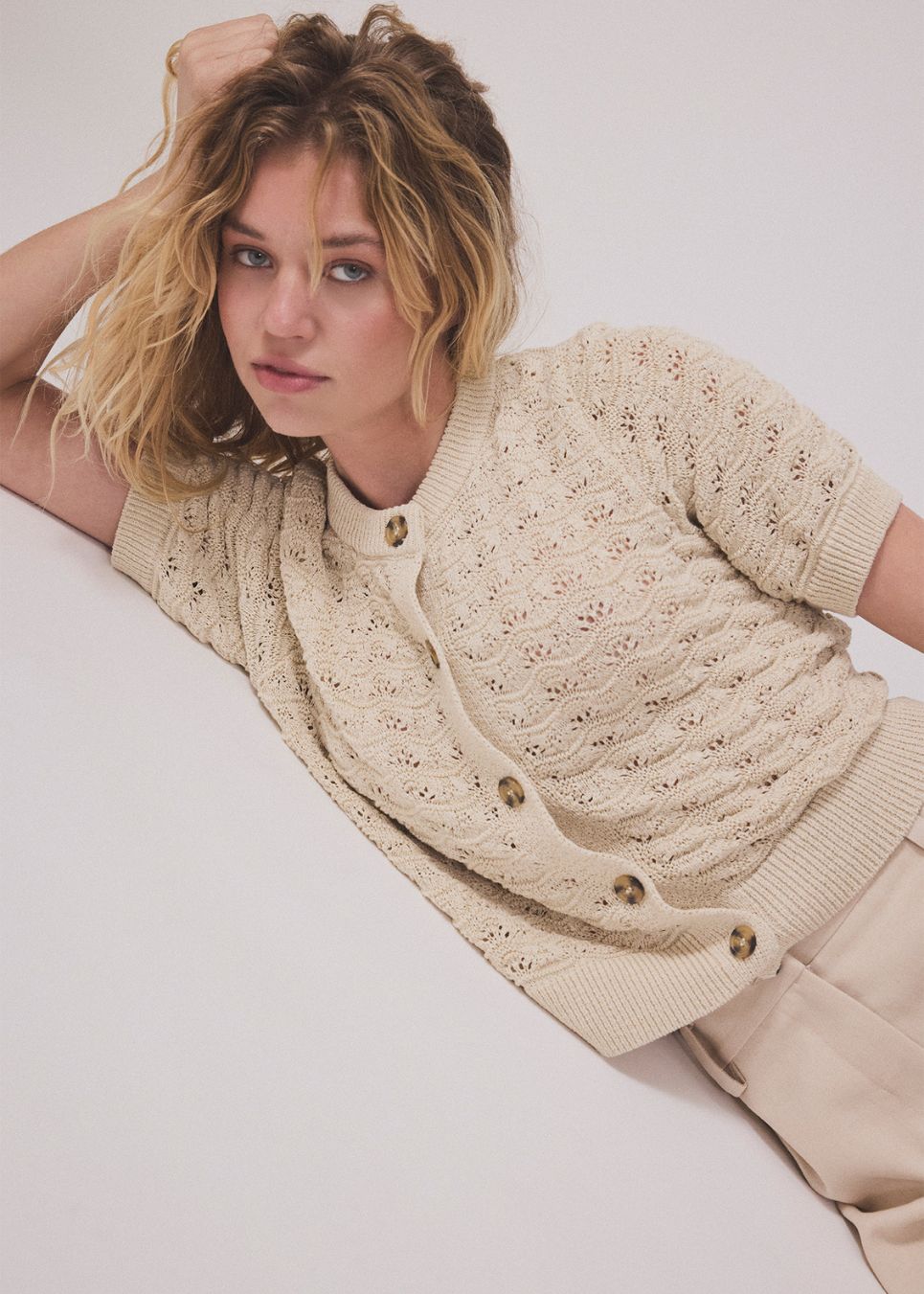 Neppomd cardigan - Summer Sand