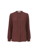 Modström Preloved Atlas print shirt - Heart red blush