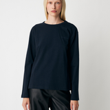 Hellenmd logo LS t-shirt - Navy Sky