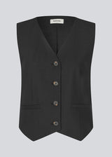 Tailored vest in woven quality with a v-neckline, buttons in front and fake paspel pockets. GaleMD 2 vest is fully lined.