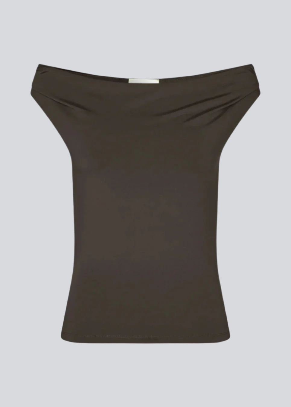 HimaMD off-shoulder top - Seal Brown