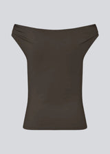 HimaMD off-shoulder top - Seal Brown