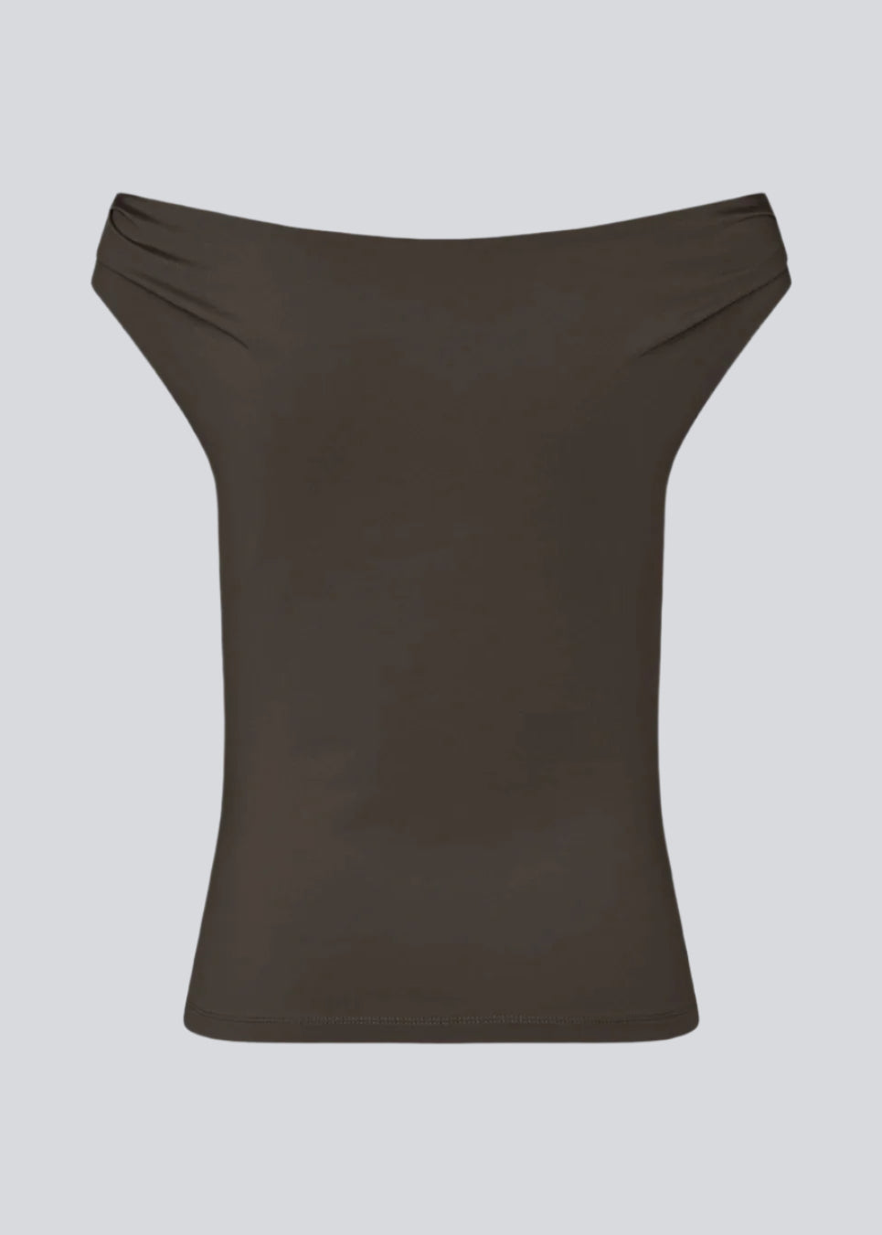 HimaMD off-shoulder top - Seal Brown