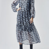 Modström Preloved Honny print dress - Buttercup Blue