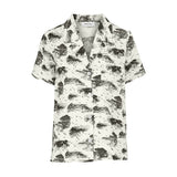 Modström Preloved Ivar print shirt  - Shore