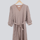 Modström Preloved Evita Dress - Sunset Check