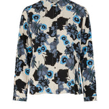 Skjorte i stort blomsterprint af EcoVero viskose. AnnalieMD print shirt har en løs pasform med lange ærmer, krave og knaplukning fortil.