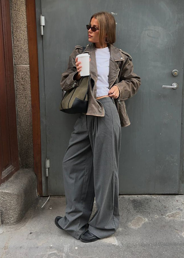 Tuesdaymd pants - Dark Grey Melange