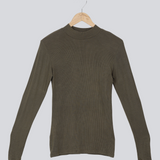 Modström Preloved Krown LS t-neck - Warm Gray