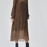 Modström Preloved Hitta print dress - Brown Leopard