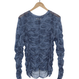 Modström Preloved Nicky print top - Marine Fleur