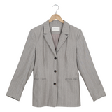 Modström Preloved MeridaMD blazer - Grey Melange Pinstripe
