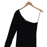 Modström Preloved IgorMD one shoulder LS top - Black