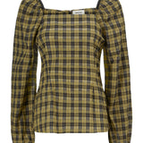 Modström Preloved Truly top - Black Khaki Check