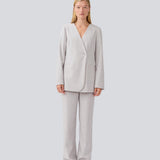 HeartMD fitted blazer - Light grey melange cox
