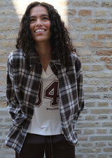 Tappomd shirt - Seal Brown Tartan