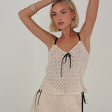 EmiliaMD lace shorts - Soft White
