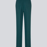 The dark green gale pants has a classic design. The pants has straight, wide legs with pressfolds, which creates an elegant look.