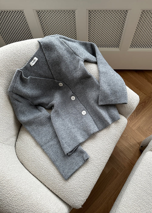 KlaytonMD cardigan - Grey Melange