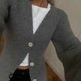 KlaytonMD cardigan - Grey Melange
