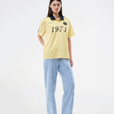 1971 SS polo - Yellow/Navy