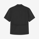 Short-sleeve blazer with a waist tie for a flattering fit. The AlayaMD SS Blazer features a classic notched collar, button closure, and pockets. A modern and elegant choice that combines timeless design with a feminine silhouette.